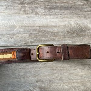 Vintage Levi’s Orange Tab Solid Brass Buckle Leather Belt